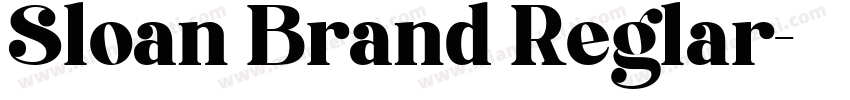 Sloan Brand Reglar字体转换